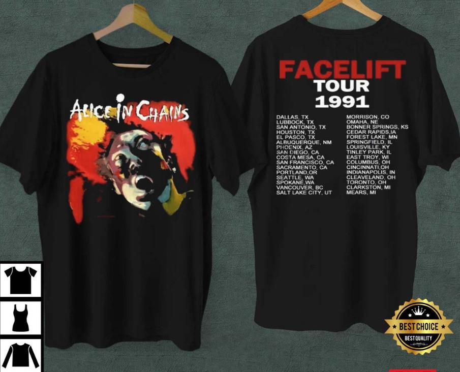 Alice In Chains Facelift 1991 Concert Tour TShirt Unisex T-Shirt