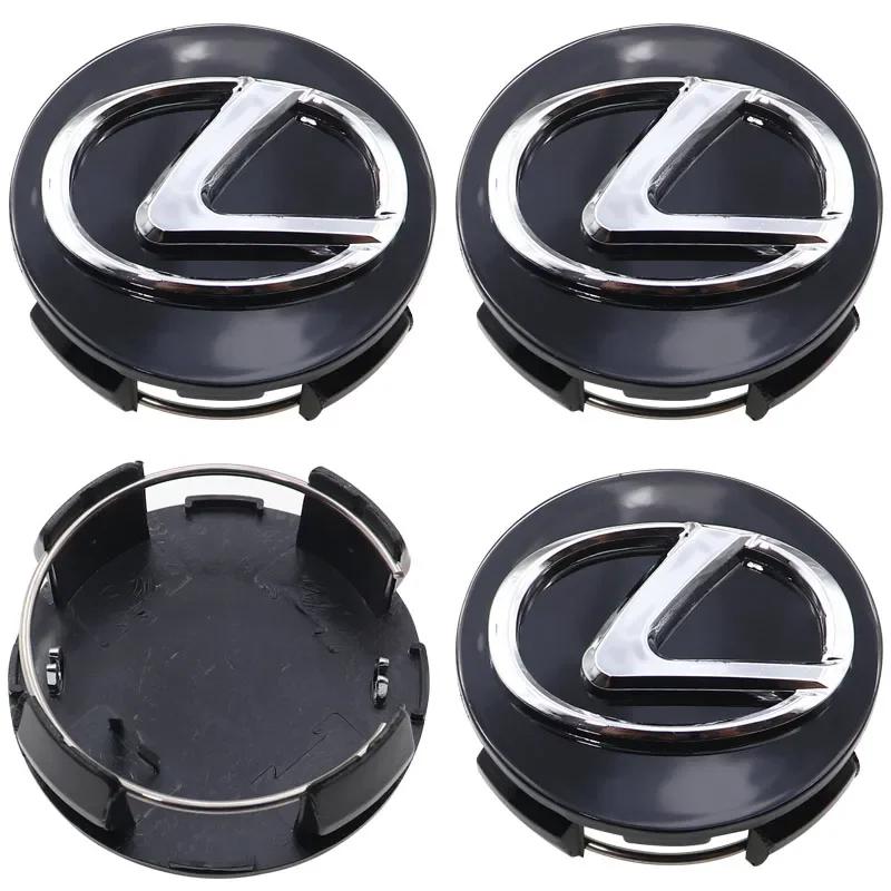 4pcs old 62mm Lexus logo 3D car emblem Wheel Center Hub Cap auto Rim refit dust-proof badge covers sticker styling accessories