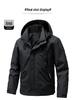 Men's 2025 Spring Trend Hooded Windbreaker: Casual Loose-Fit Workwear Jacket