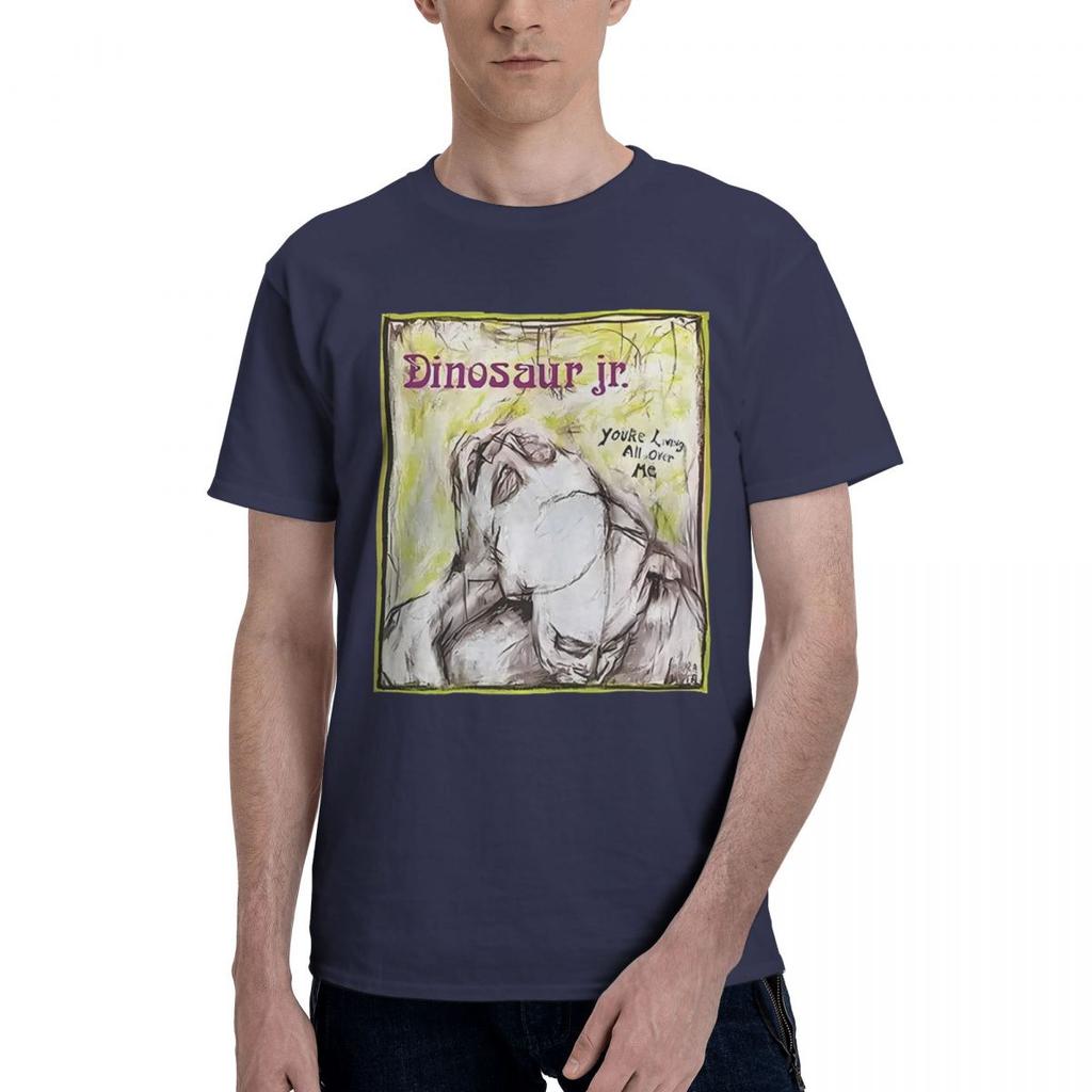 Dinosaur Jr Youre Living All Over Me 100% Хлопок Повседневная Дышащая Удобная Рубашка Футболка с Коротким Рукавом Мужская Одежда