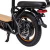 Электросамокат KuKirin C1 Pro 500 Вт, аккумулятор 48 В, 26 Ач, 14-дюймовый электросамокат с задним сиденьем и передней корзиной для хранения вещей, педали из цельного дерева