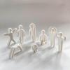 3D Printed Sci-Fi Mecha Chameleon Robot Model 8Pcs Multi-Pose Collectible Figurines for Hobby Collection Home Decor