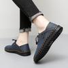 Men's Handmade Leather Shoes Comfortable Loafers Slip On Flats Outdoor Walking Shoes Moccasins