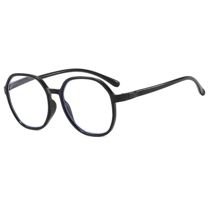 1 пара элегантных антивозрастных очков для чтения, сверхлегкая шестиугольная полная оправа с прозрачными линзами AC для мужчин и женщин