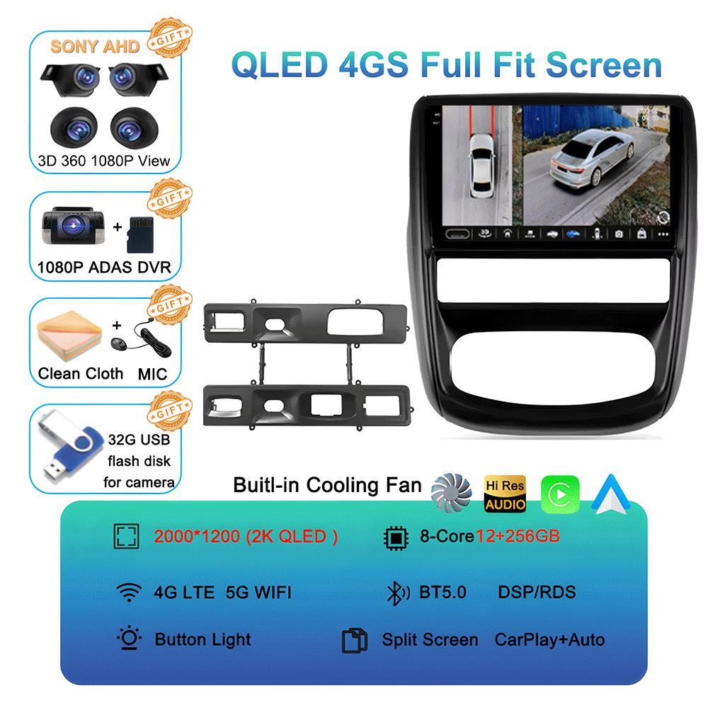 Автомагнитола Android 14 для Renault Duster 1 2010 - 2015 для Nissan terrano lll 3 2014 - 2022 Мультимедийный видеоплеер Навигация s