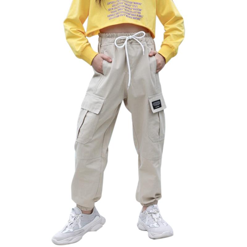 3-13 Years Kids Pants Casual Loose Elasticated Waistband Design Trousers