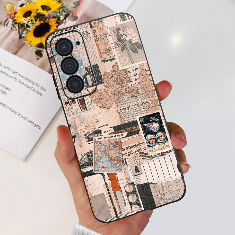 Для Motorola Edge 2021 Чехол Роскошный Прозрачный Милый Кот Лев Женский Ударопрочный Мягкий ТПУ Силиконовый Задний Чехол Для Motorola Edge 21 Funda