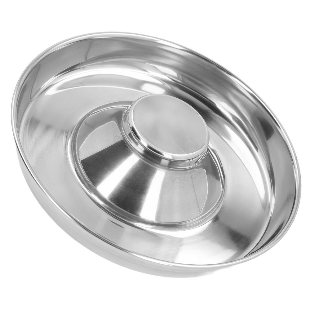 Labyrinth Groove Metal Feeding Bowl Metal Cat Food Water Bowl Slow Feeder Pet Bowl Daily Meal Time