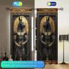 2pcs Anubis Ancient Egypt Printed Curtain - Artistic Home Decoration Curtains, All Season Decorative Curtains