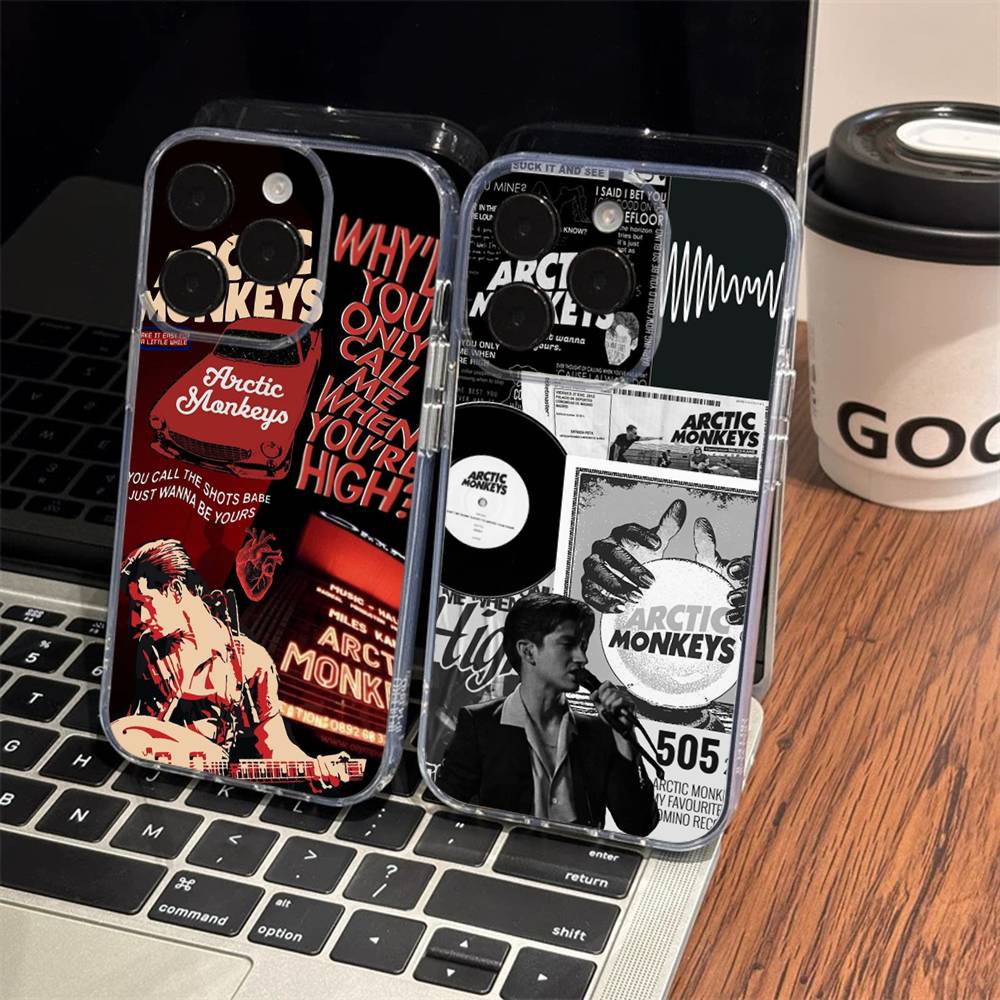 Прозрачный силиконовый мягкий чехол из ТПУ для телефона Arctic Monkeys Для iphone 17 16 15 14 Plus 13 12 Mini 11 Pro Max Корпус Capa