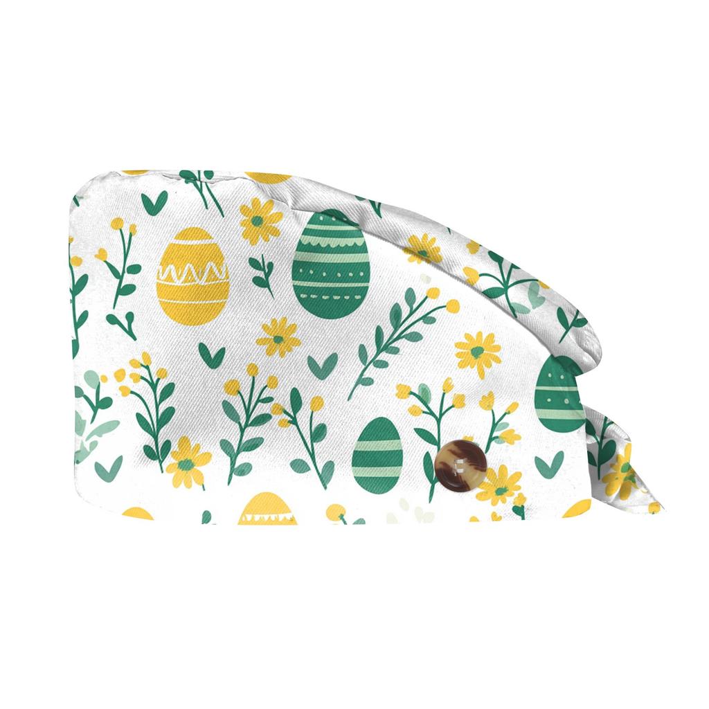 Fashion Easter Print Work Hat Casual Wash Hat Bag Cap