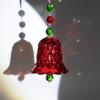 Chimes Window Crystal Wind Red Transparent Holiday Christmas Glass Pendant Tree Decorations Ornaments Bell