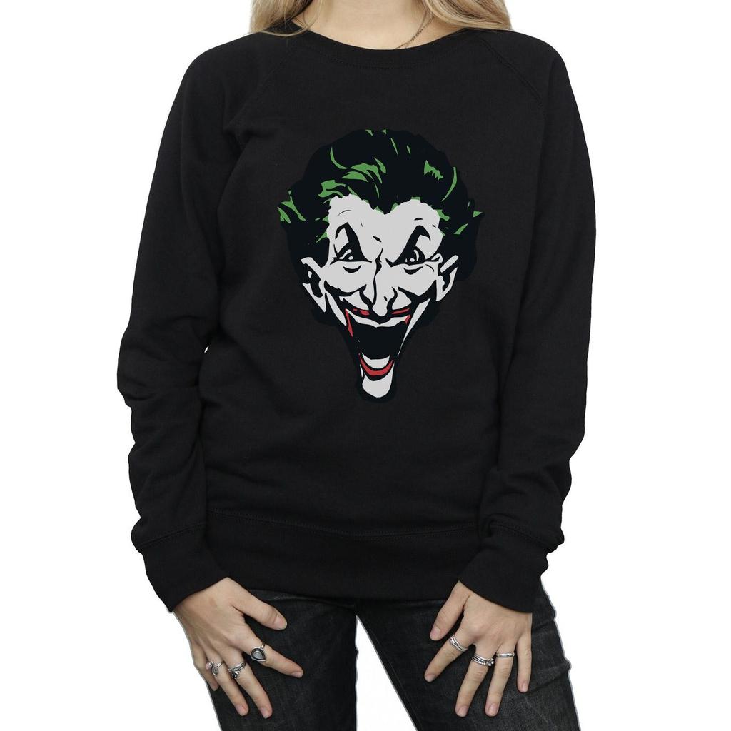 DC Comics Womens/Ladies The Joker Big Face Sweatshirt