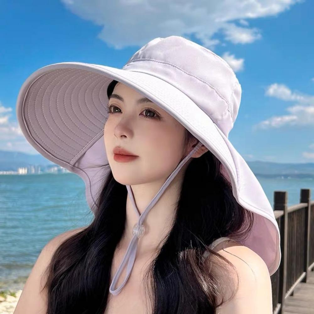 Summer Fishing Hat with Neck Cover Safari Cap 2025 Sun Bucket Hat For Women Girls