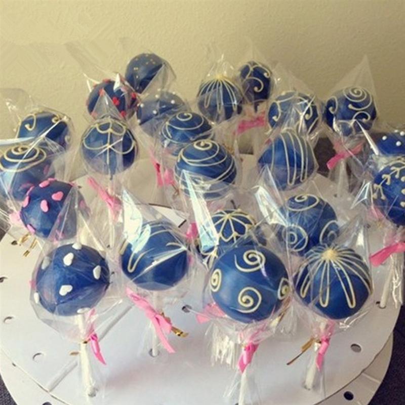 100Pcs Clear Cellophane Opp Plastic Bags For Candy Lollipop Cookie Package Storage Bag Wedding Party Gift Cello Poly Bags