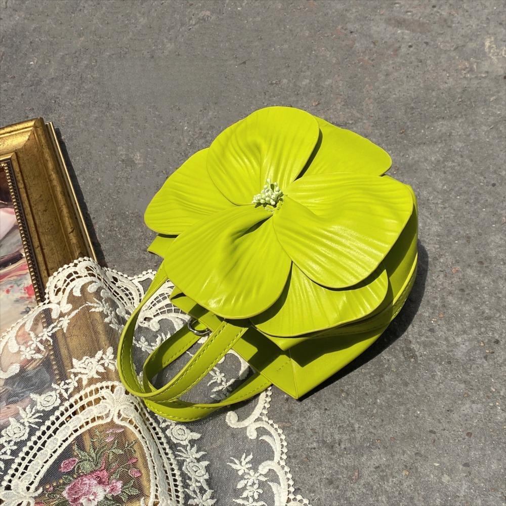 New Chinese-Style Floral Bucket Bag Flower French Mini Tote Bag Drawstring Bucket Purse Women