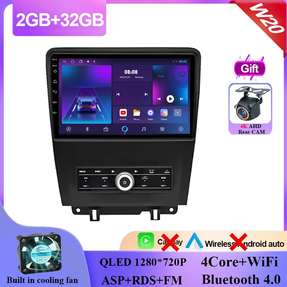 Carplay Android 14 для Ford Mustang V S-197 2009 - 2014 Авто Радио Стерео Мультимедиа Видео Плеер GPS Навигация НЕТ 2din DVD BT