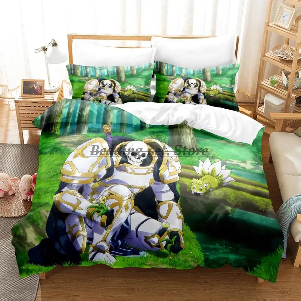 Комплект постельного белья Skeleton Knight Single Twin Full Queen King Size Комплект постельного белья Aldult Kid Bedroom Duvetcover Sets Anime Bed Sheet Set