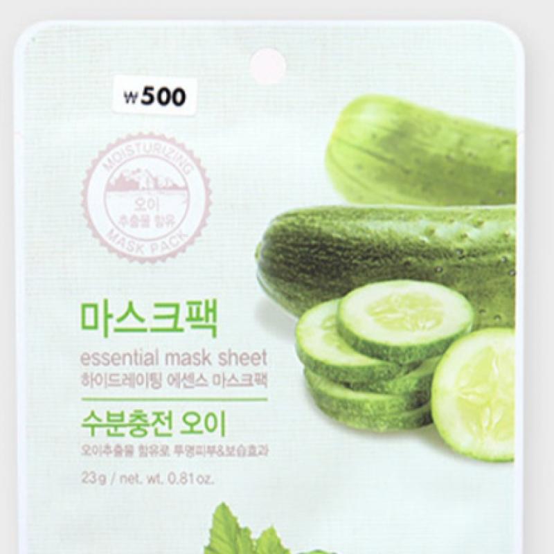 Daiso Essential Mask Sheet Pack  Cucumber 