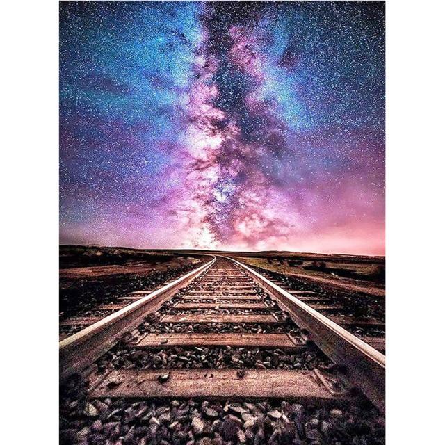 5D Алмазная картина Пейзаж Рисунок Мультфильм Полный круглый Алмазная мозаика DIY Алмазная вышивка Украшение дома Подарок