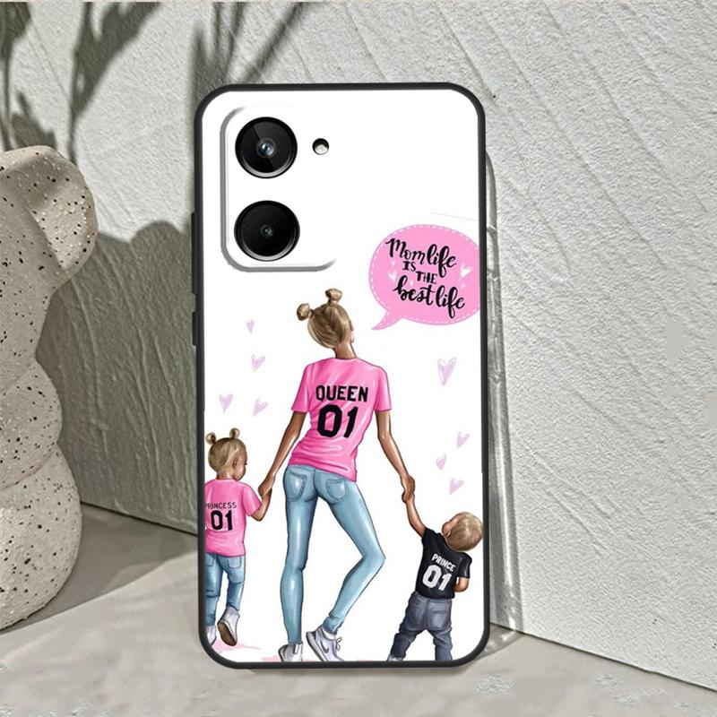 СУПЕР МАМА МАМА МАМА МИЛЫЙ РЕБЕНОК Для Realme C75 C63 C61 C71 C55 C67 C51 C65 C53 10 11 12 13 14 15 Pro Plus GT6 GT7 Pro Чехол
