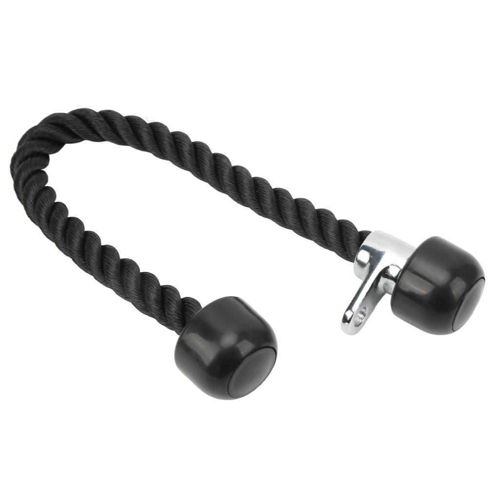 Двуглая тренировочная веревка для тяги бицепса вниз, тренажерный зал, упражнение на трицепс, фитнес, веревка с натяжением