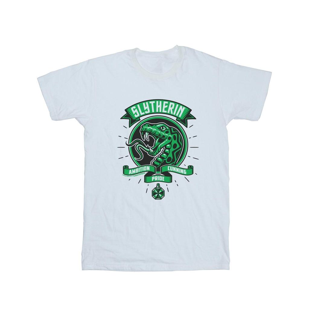 Harry Potter Womens/Ladies Slytherin Toon Crest Cotton Boyfriend T-Shirt