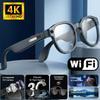Умные очки 4K HD с камерой, видеозаписью, ИИ-распознаванием лиц, Bluetooth-звонками, переводом, голосовые солнцезащитные очки для мужчин