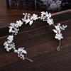 Crystal Crystal Pearl Hair Vine Shiny Wedding Headband Baroque Queen Crown  Women Hair Accessories