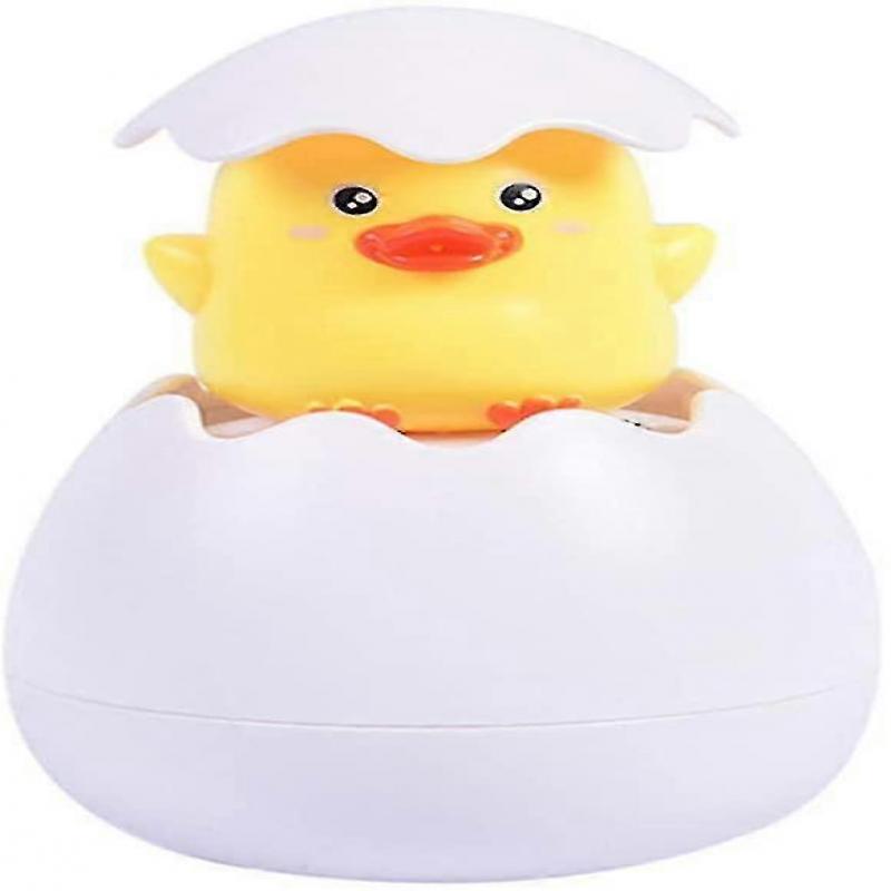 Children Baby Bathing Swimming Toy Egg Water Spray Sprinkler Gifts- Yellow Duck