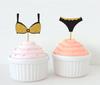 Darling Souvenir| Bachelorette Party Cupcake Toppers Glitter Bra Panty Cake Decoration Sports