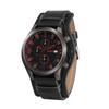 Watch Analog Waterproof Simple Male Black Leather Strap Clock Japanese Battery [Baosho] Men's