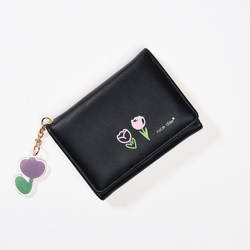 Маленький кошелек для женщин, укороченный вариант, милый складной кошелек, сумка для карт, кошелек и сумки, кошелек для карт