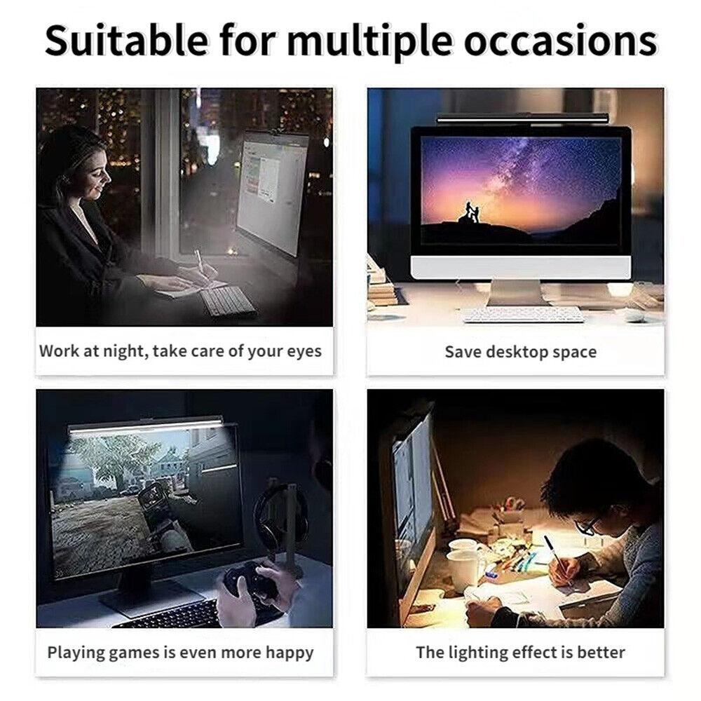 Светодиодная панель для ПК Компьютерный монитор Настольная лампа для чтения Экранная панель Световая панель для офиса