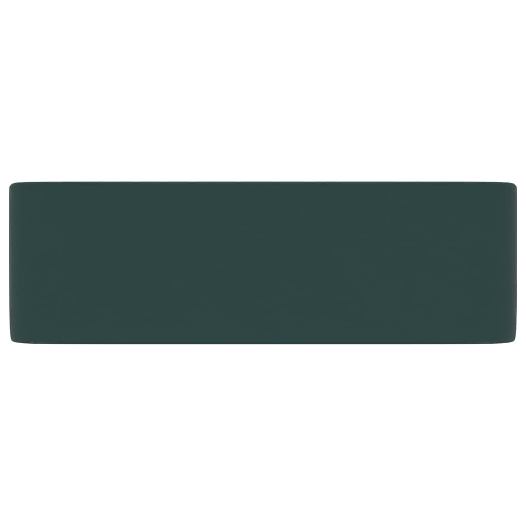 Luxus Washbasin Matte Dark Green 41 x 30 x 12 cm Ceramic
