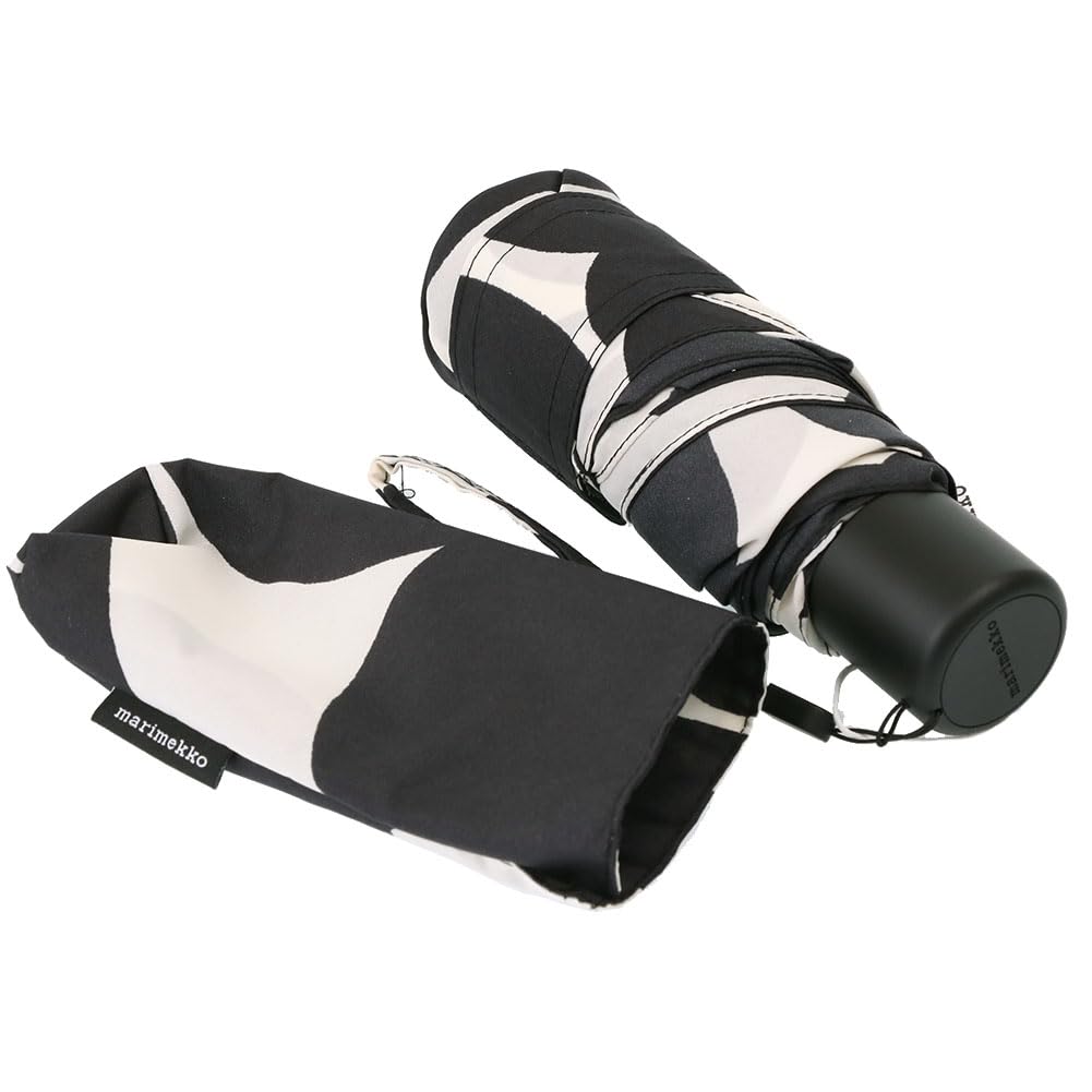 Женский мини-зонт Marimekko, Unikko, 16,5x5x5см, Черный, 48858 190 (93720 190) [Параллельный импорт]