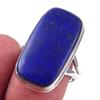 Natural Lapis Lazuli Gemstone Handmade 925 Solid Sterling Silver Ring S.8 q7M78