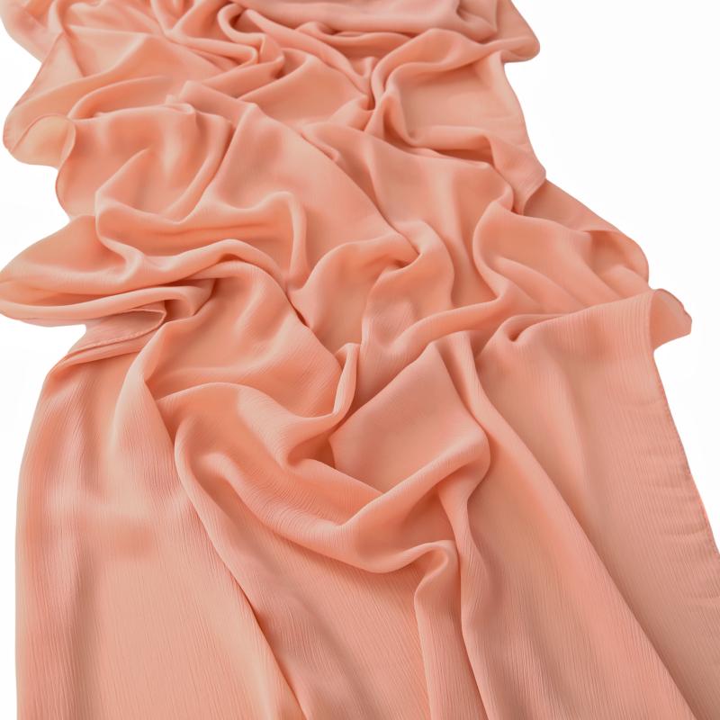 Little Crinkle Chiffon Hijab Good Stitching Solid Plain Scarf High Quality Premium Malaysian Women's Scarves Hijabs Long Shawl