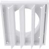 ABS Material Louvered Vent Cover Dustproof Mesh Dryer Vent Cover Air Wall Vent  Outside Exhaust