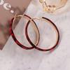 Circle Leopard Hoop Earrings Round Women's Jewelry New Resin Hoop Earrings  Party