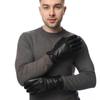 Перчатки из натуральной кожи для мужчин, сенсорный экран, зимние теплые варежки из натуральной овчины, ветрозащитные, водонепроницаемые, для вождения, езды на мотоцикле