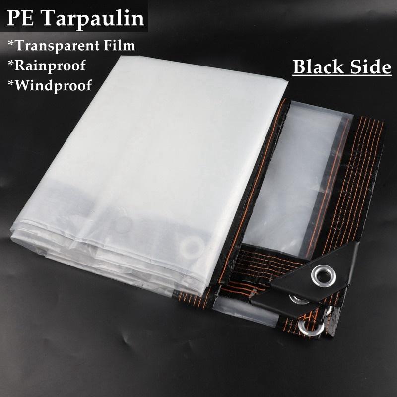Upgraded Transparent PE Film Home Furniture Dustproof Shelter Balcony Succulent Plants Rainproof Cloth Keep Warm Light Tarpaulin