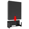 Sturdy Metal Bracket Wall Mounted Holder Stand Convenient Gaming Setup Rack with Cable Management for XB One X