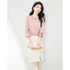 Long sleeved high-end shirt, women's drape satin top, age reducing women's small shirt, high-end feeling, light luxury