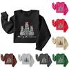 Christmas T-Shirts And Sweatshirts, Women'S Sweatshirts, Long-Sleeved Pullover Sweatshirts, Women'S Long-Sleeved Tops