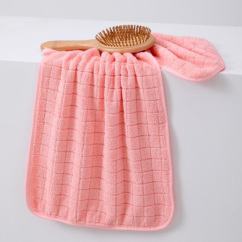 2-Piece Soft Absorbent Coral Fleece Bath Towel Set for Adults - Thickened & Quick-Drying