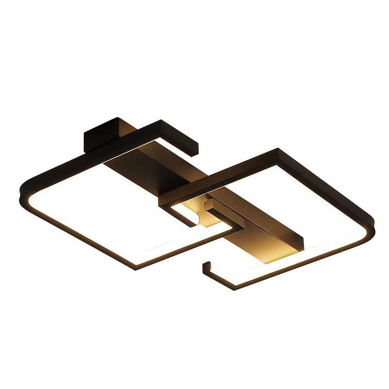Минималистичный черно-белый светодиодный потолочный светильник для спальни, гостиной или кабинета