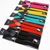 Unisex Colorful Accessories Y-Shape Clip-on Suspenders Elastic Adjustable Braces