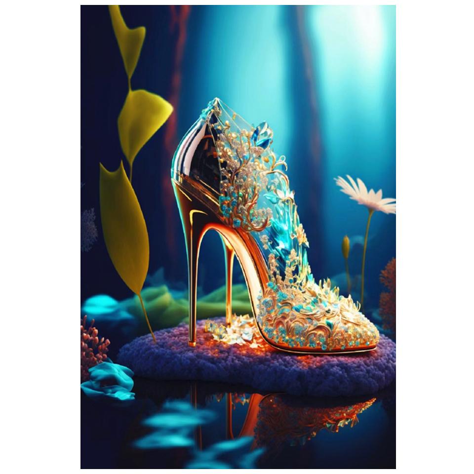 5D DIY алмазная живопись Новое поступление на высоком каблуке бабочка Алмазная мозаика вышивка крестиком комплект украшение дома подарок