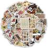 50 ретро-стикеров для DIY: Украшайте бутылки для воды, чехлы для телефонов, ноутбуки, блокноты и игрушки
